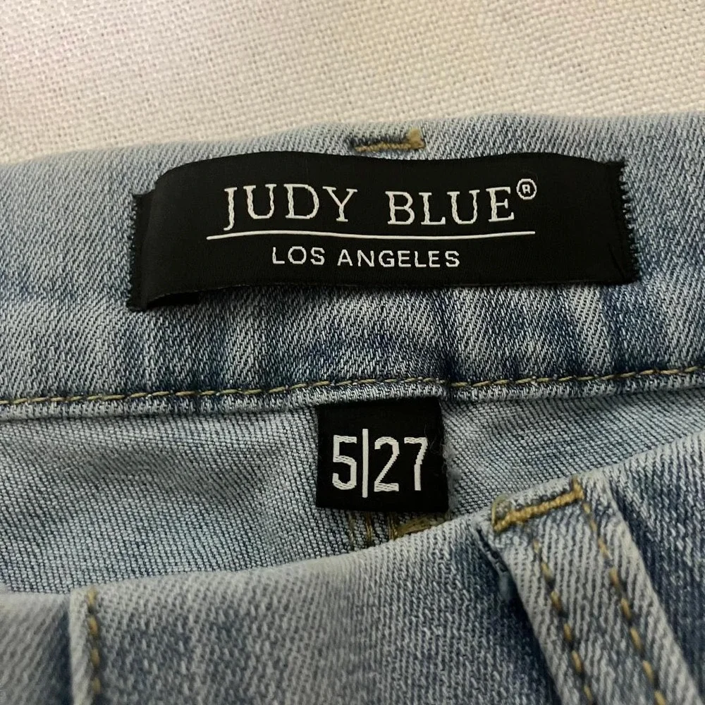 Judy Blue Womens Skinny Fit Pull On Jeans Light Wash High Rise Jeggings 5/27 - Picture 4 of 7